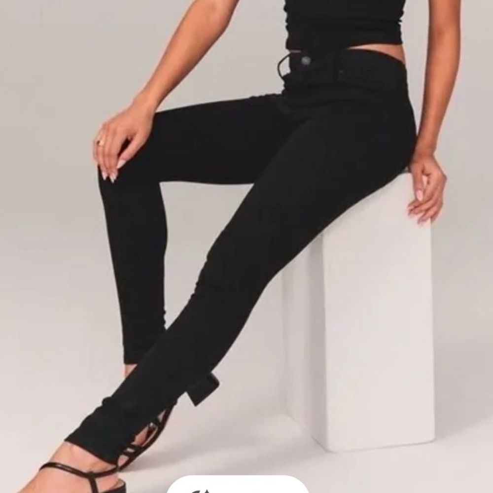 Abercrombie & Fitch The Jean Legging High Rise Black Jeans